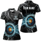 Personalized Thunder Lighting Target Archery 3D Polo Shirts, Custom Archery Team Jerseys