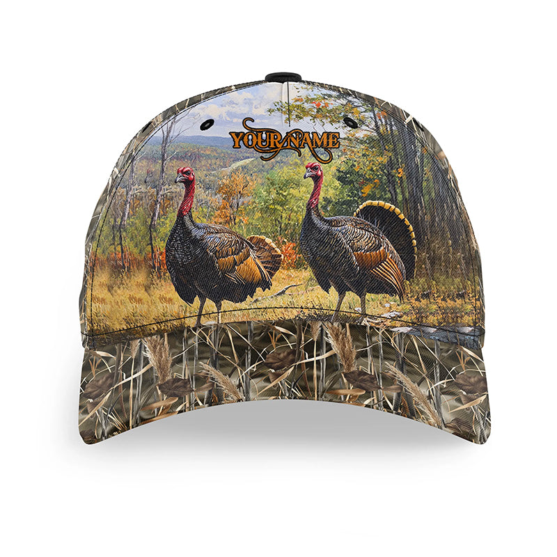 Turkey hunting Custom Camo hunting hat, turkey hat Unisex Hunting Baseball hat