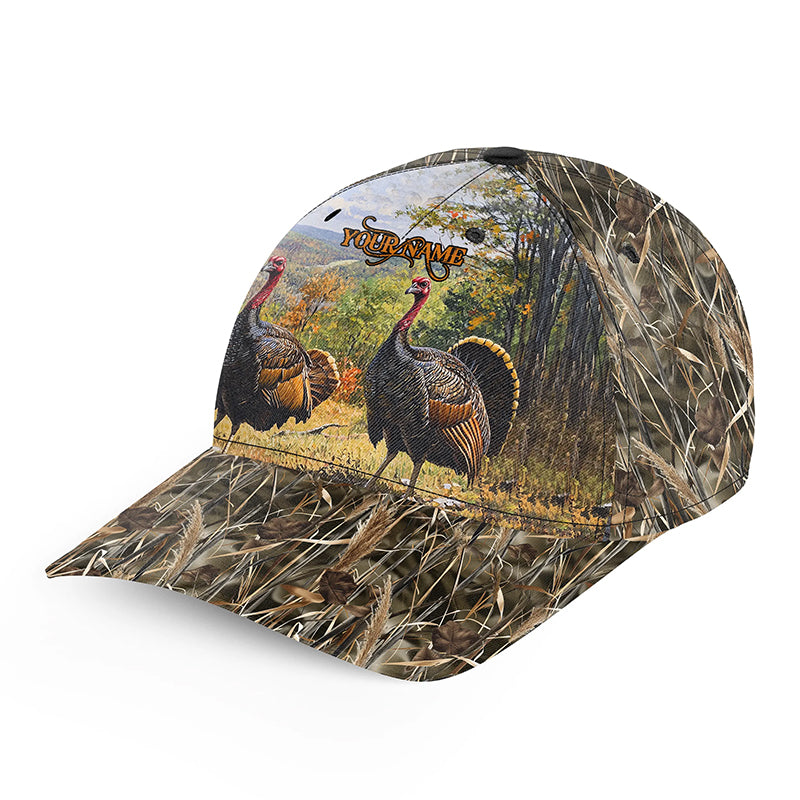 Turkey hunting Custom Camo hunting hat, turkey hat Unisex Hunting Baseball hat