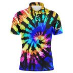 golf polo shirts with tie dye pattern custom name pattern golf shirt, golf tops