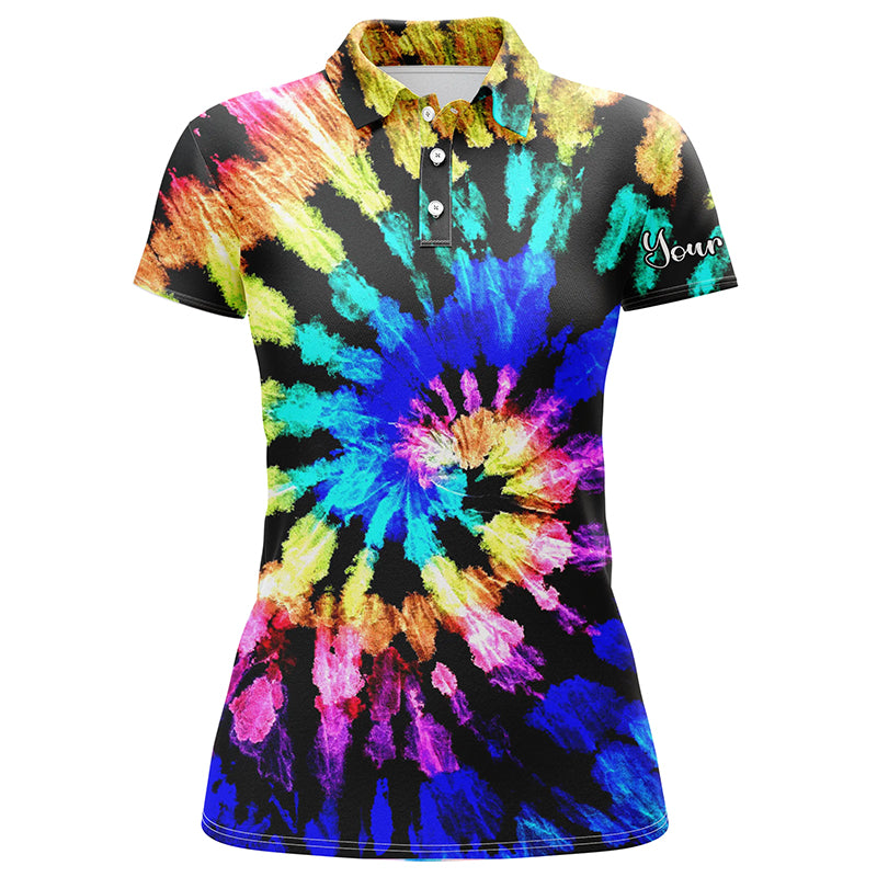 golf polo shirts with tie dye pattern custom name pattern golf shirt, golf tops