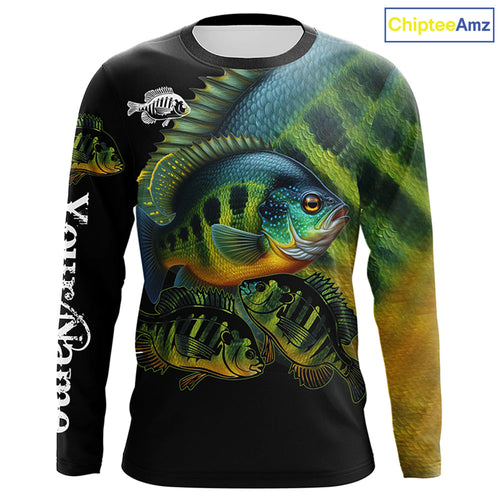 Bluegill Fishing Customize UV protection long sleeves fishing shirts, Personalized Fishing Gift