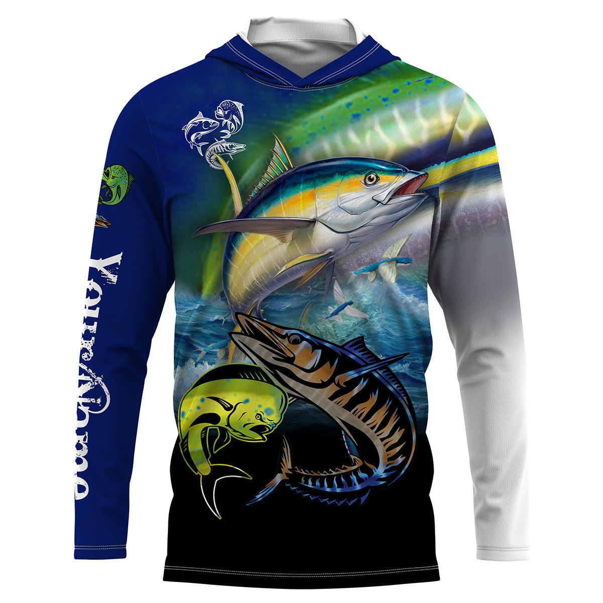 Mahi Mahi ( Dorado), Wahoo, Tuna fishing custom UV protection long sleeves