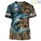 Catfish Fishing Customize Name 3D All Over Printed Shirts,, Personalized Fishing Gift