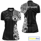 Black and White Tribal pattern Bowling Shirts Custom Bowling outfit Team bowling jerseys