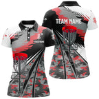 disc golf polo shirts custom red camo disc golf basket disc golf outfit, team disc golf apparel