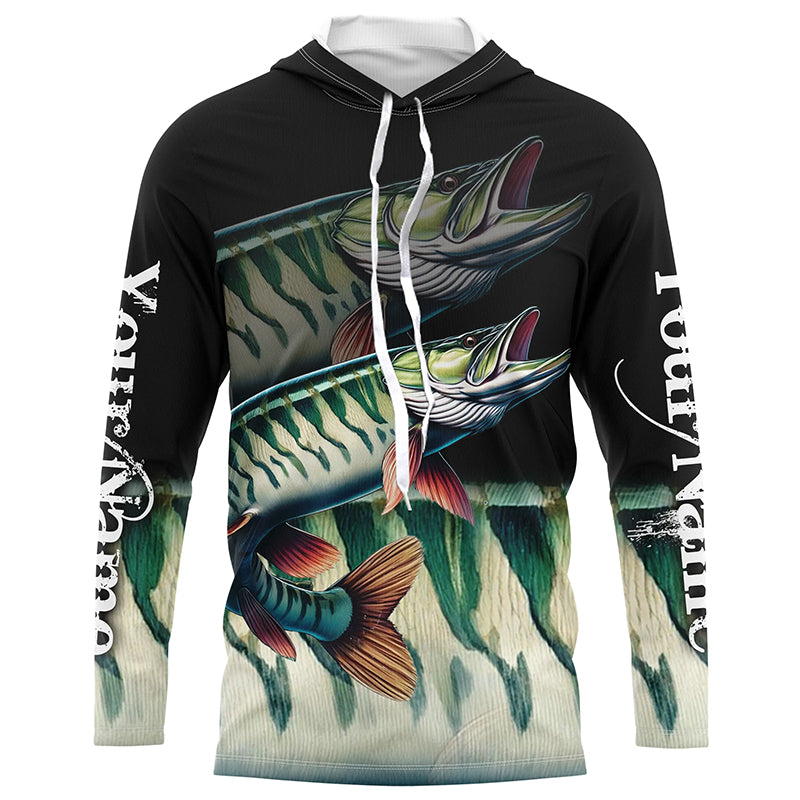 Musky fishing Customize name All over print shirts personalized fishing gift, Muskie fishing jerseys