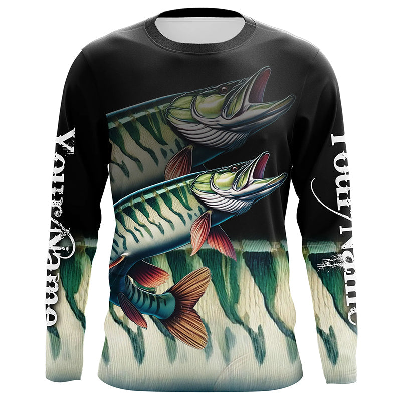 Musky fishing Customize name All over print shirts personalized fishing gift, Muskie fishing jerseys