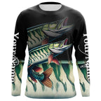 Musky fishing Customize name All over print shirts personalized fishing gift, Muskie fishing jerseys