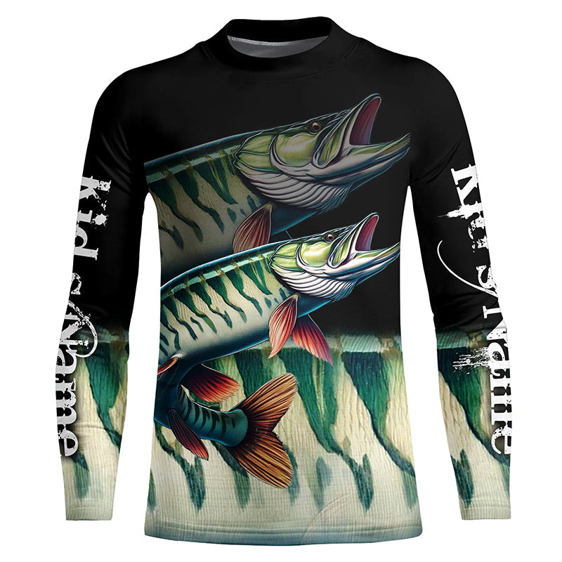 Musky fishing Customize name All over print shirts personalized fishing gift, Muskie fishing jerseys