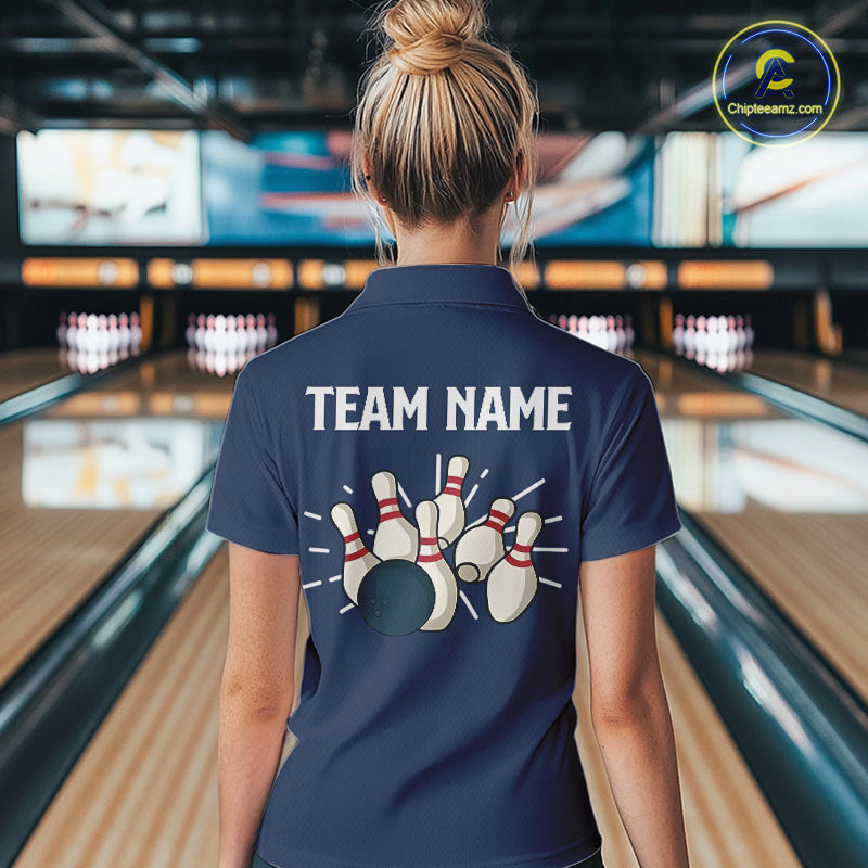 Retro Blue argyle pattern Bowling shirts custom bowling team jerseys Bowler Outfits