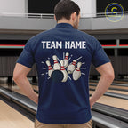 Retro Blue argyle pattern Bowling shirts custom bowling team jerseys Bowler Outfits