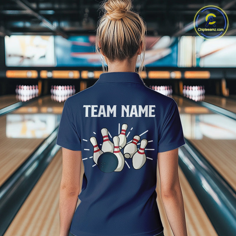 Retro Blue argyle pattern Bowling shirts custom bowling team jerseys Bowler Outfits