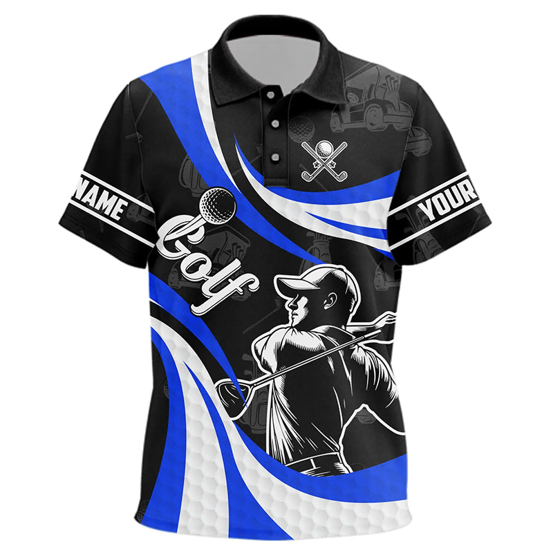 Black and White golf polo shirts custom golf top, best golf gifts