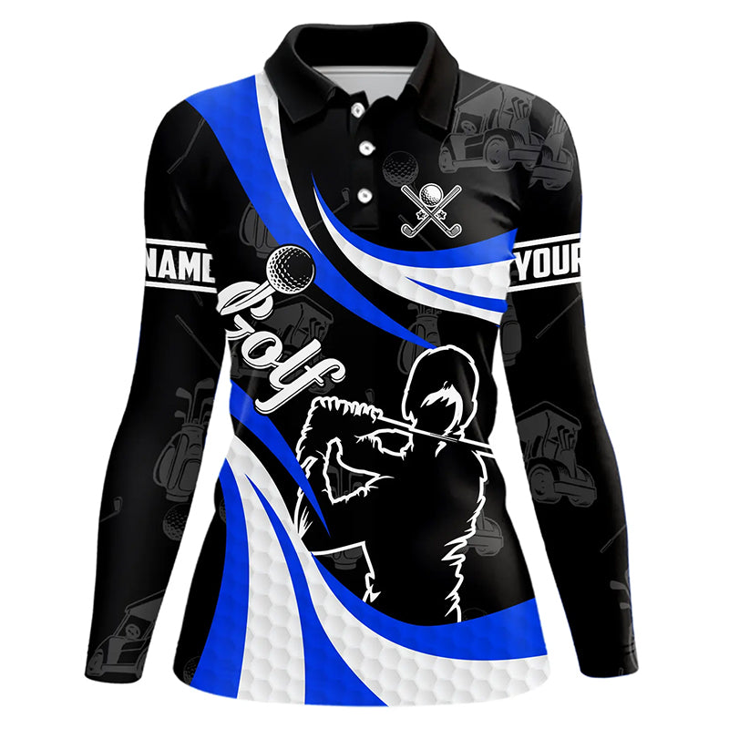 Black and White Golf Polo Shirts custom golf top, best golf gifts