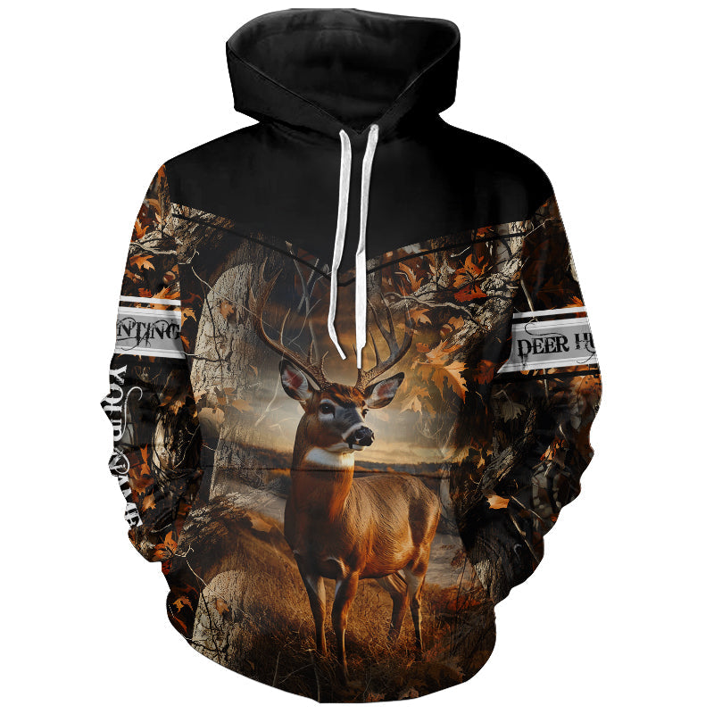 Deer Hunting big game camo Custom Name 3D All over print shirts - personalized hunting gifts