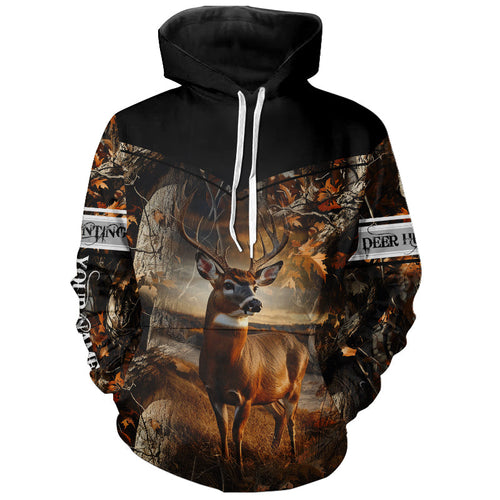 Deer Hunting big game camo Custom Name 3D All over print shirts - personalized hunting gifts