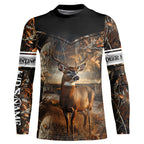 Deer Hunting big game camo Custom Name 3D All over print shirts - personalized hunting gifts