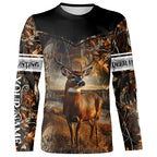 Deer Hunting big game camo Custom Name 3D All over print shirts - personalized hunting gifts