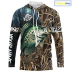 Crappie Fishing Customize Name 3D All Over Printed Shirts, Personalized Fishing Gift