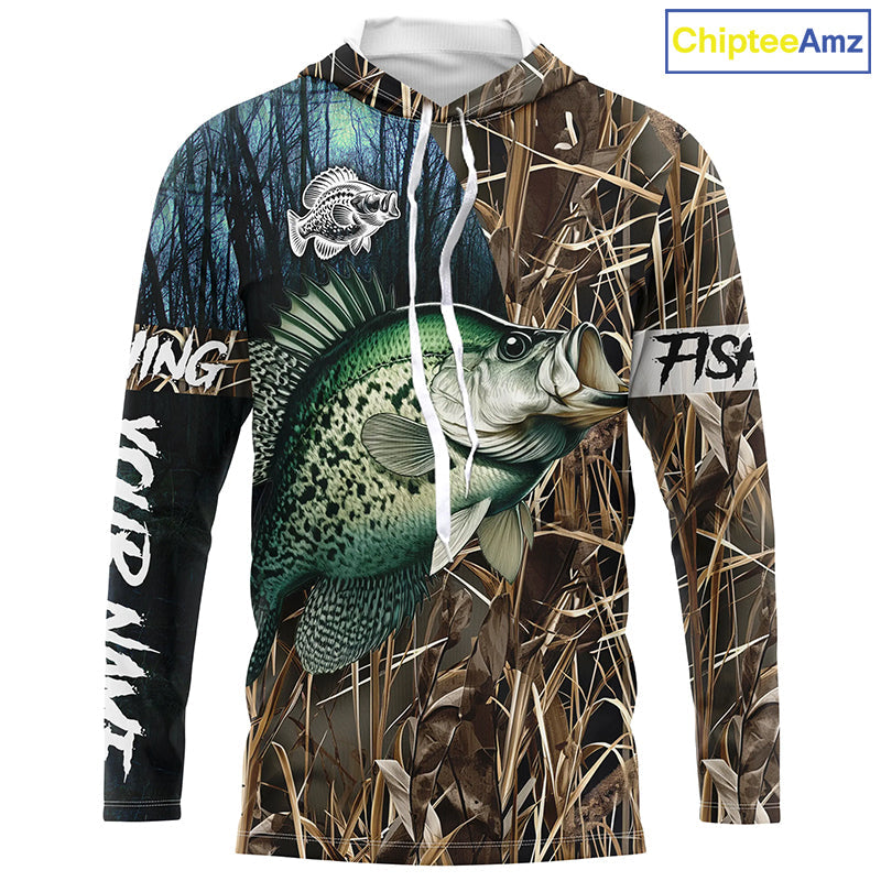 Crappie Fishing Customize Name 3D All Over Printed Shirts, Personalized Fishing Gift