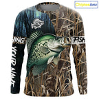 Crappie Fishing Customize Name 3D All Over Printed Shirts, Personalized Fishing Gift