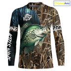Crappie Fishing Customize Name 3D All Over Printed Shirts, Personalized Fishing Gift