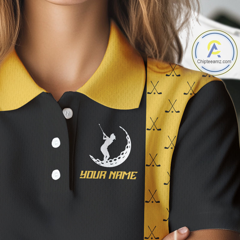 Funny Golf beer golf polos shirts custom Weekend forecast golfing with a chance of drinking