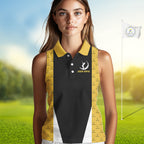 Funny Golf beer Sleeveless Polo shirt custom Weekend forecast golfing with a chance of drinking