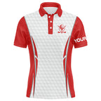 Red and White golf ball golf polo shirts custom golf outfits, golf gifts