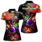 Colorful bowling jerseys Bowling Polo, 1/4 Zip Shirt Custom Bowling Team shirts for bowlers