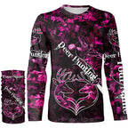 Love Deer Hunting Pink Camo Customize Name 3D All Over Printed Shirts Personalized Hunting gifts