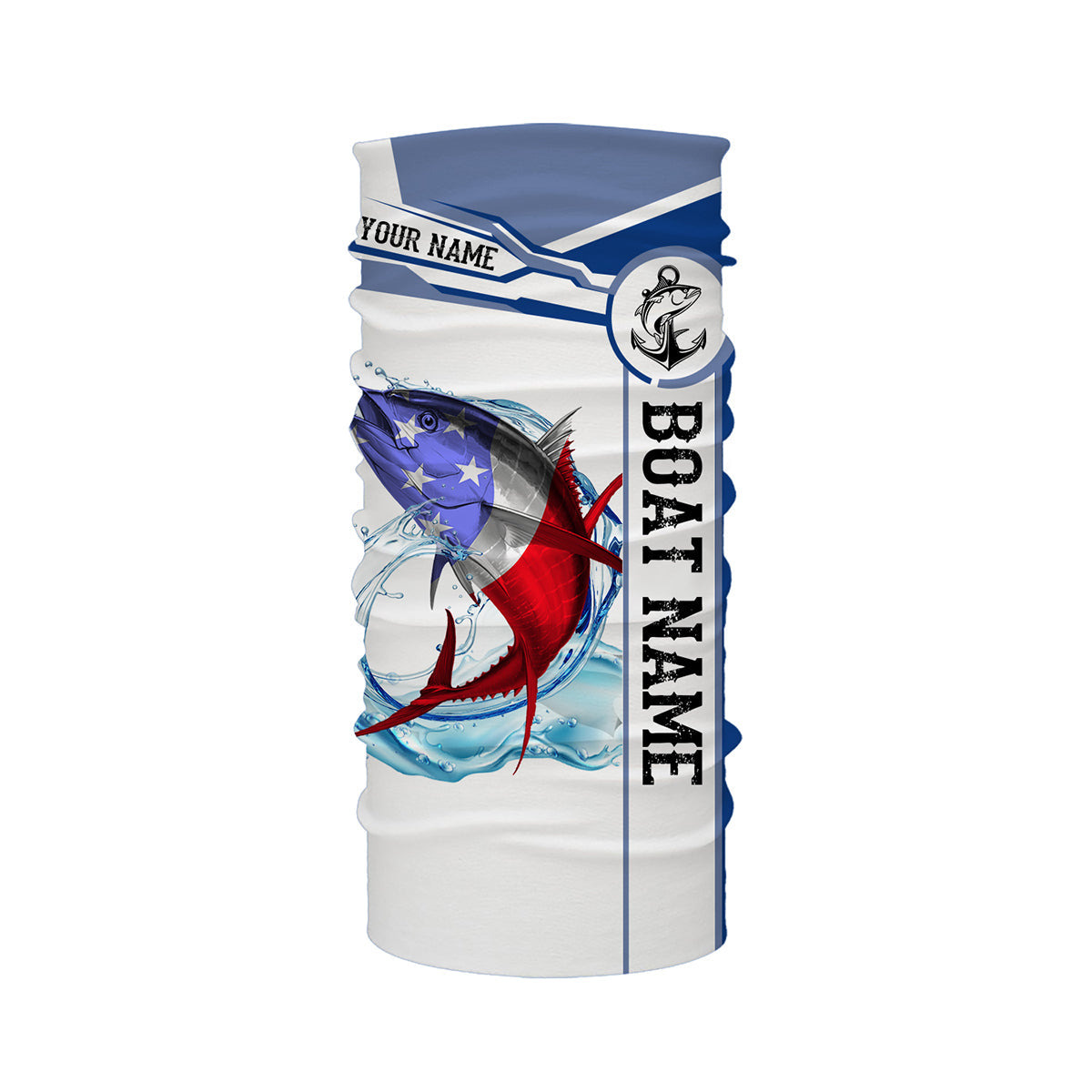 Tuna Fishing American Flag Custom performance Long Sleeve Fishing Shirts, Patriotic Fishing gifts