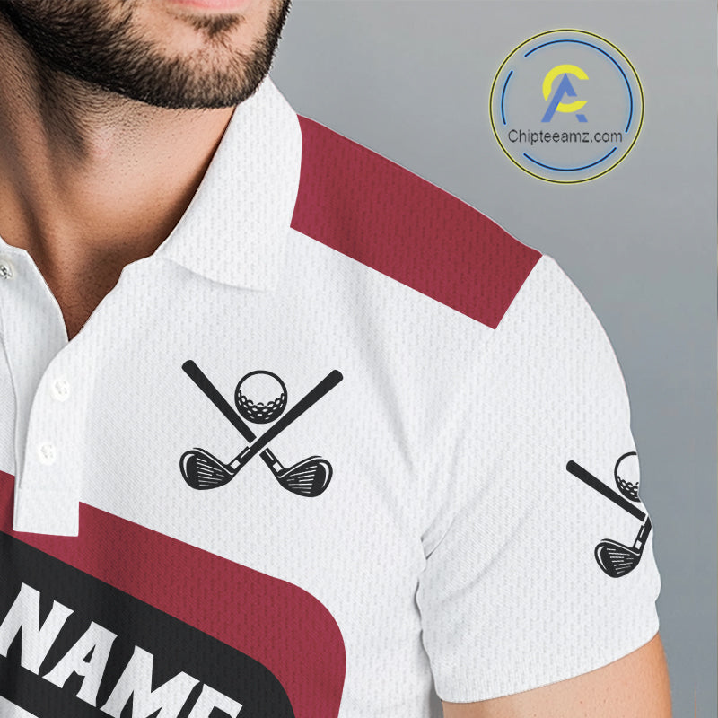 Personalized Maryland flag golf polo shirts custom patriotic golf outfit