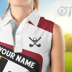Personalized Maryland flag golf shirts sleeveless custom patriotic golf outfit