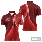 golf polo shirts custom name Red golf shirt, tournament golf tops, golf gift