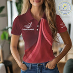 golf polo shirts custom name Red golf shirt, tournament golf tops