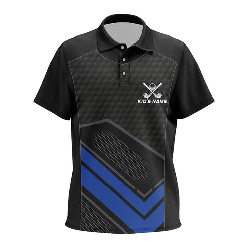 Black and Blue golf polo shirts custom golf outfits, personalized golf gifts