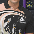 Pink and Green Gradient Bowling Shirts Custom Bowling Team League Jersey, Gift For Bowler