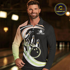 Pink and Green Gradient Bowling Shirts Custom Bowling Team League Jersey, Gift For Bowler