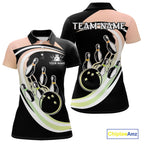 Pink and Green Gradient Bowling Shirts Custom Bowling Team League Jersey, Gift For Bowler