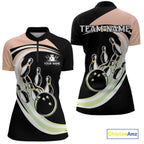 Pink and Green Gradient Bowling Shirts Custom Bowling Team League Jersey, Gift For Bowler