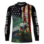 Musky Fishing American Flag Patriotic Customize fishing jerseys, personalized fishing gifts