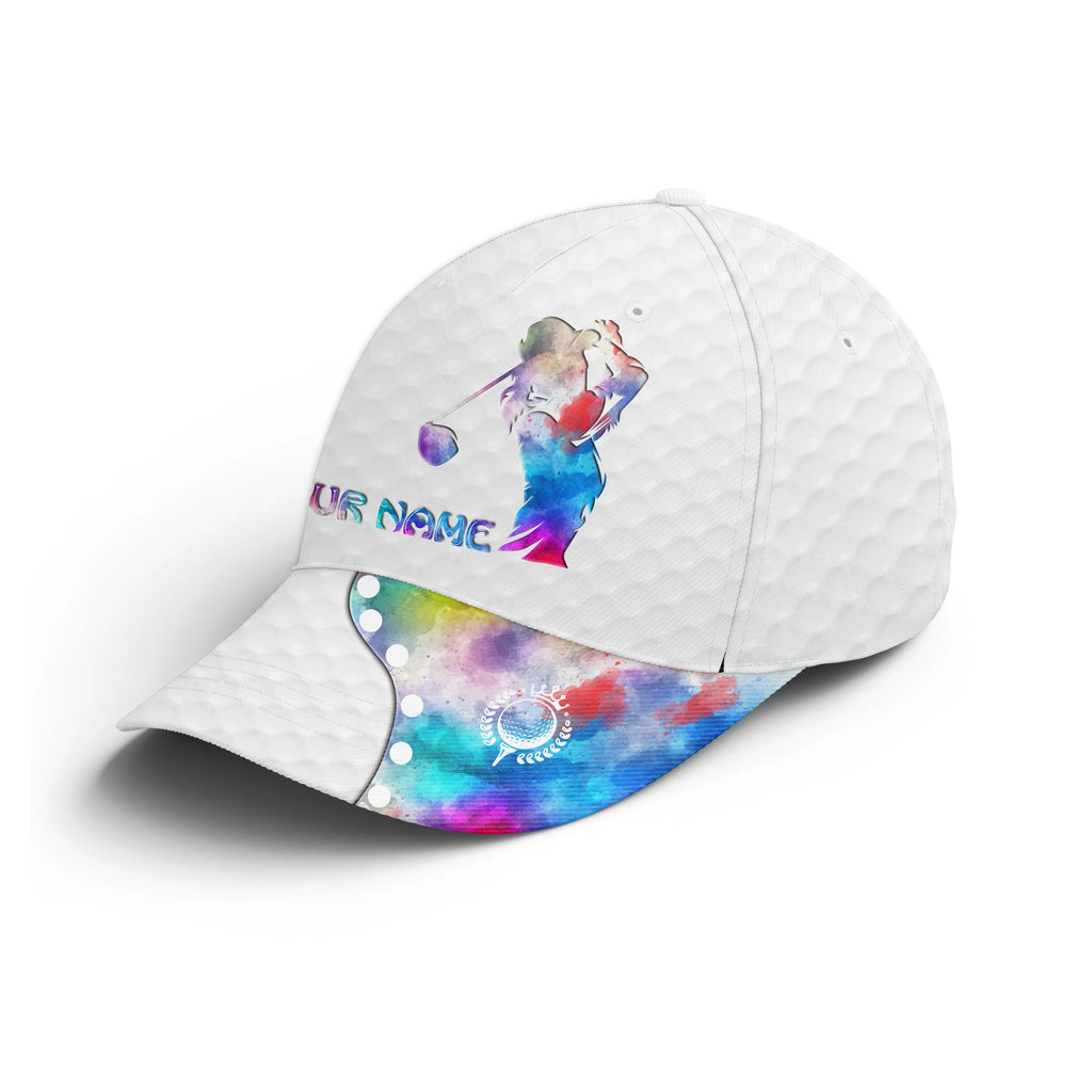Golfer hat custom name multi-color white golf hats Unisex Baseball golf hats, golfing gift