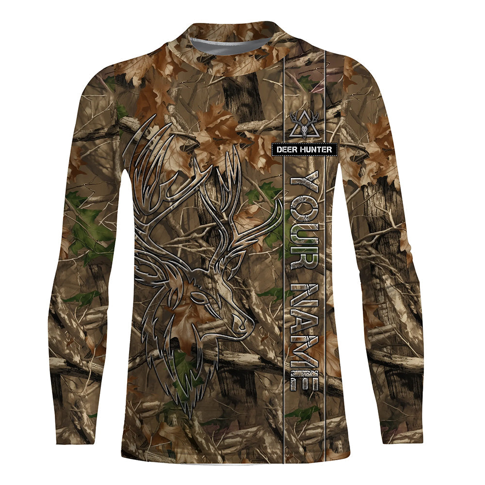 Deer Hunting tree camo Customize Name 3D All Over Printed Shirts Personalized Hunting gifts