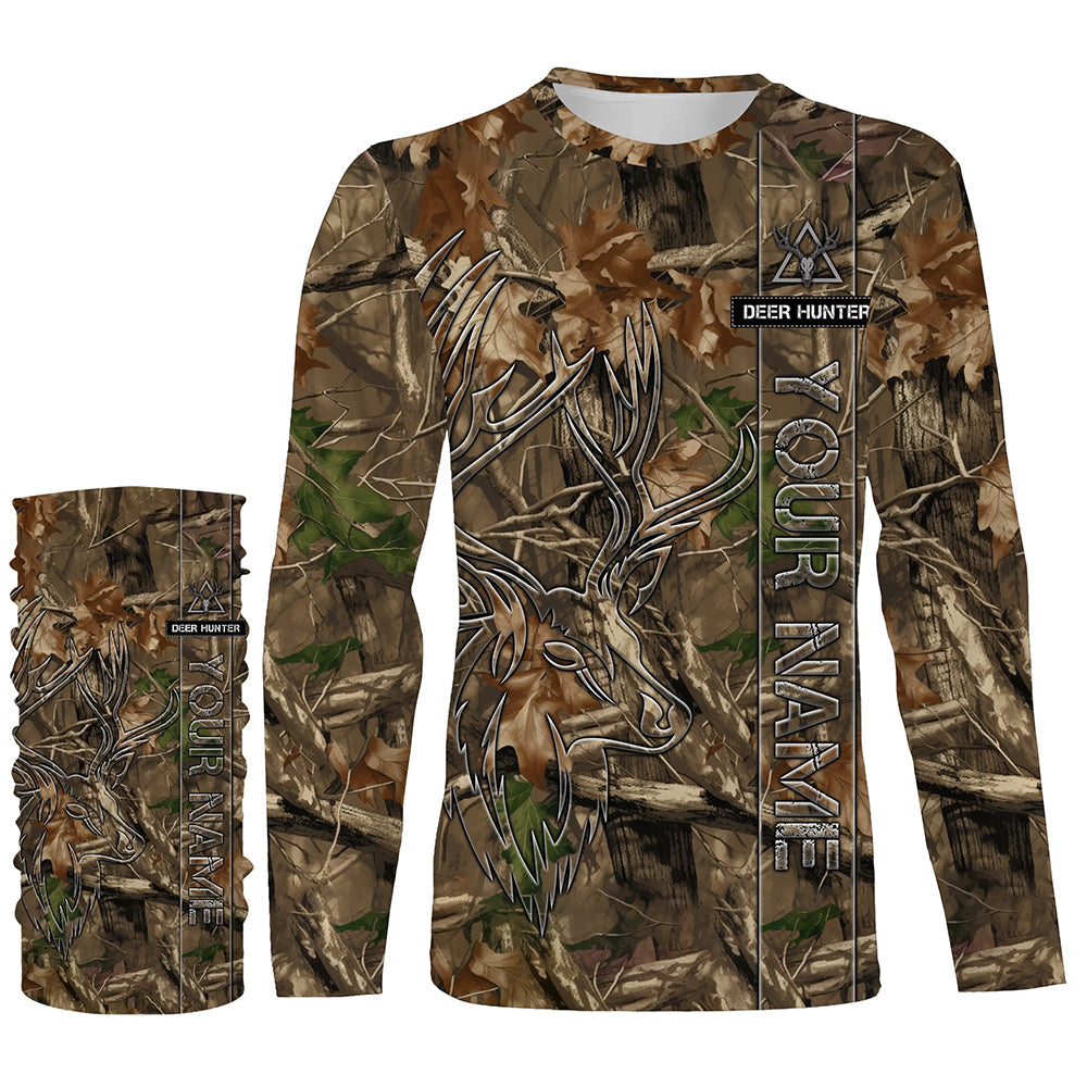 Deer Hunting tree camo Customize Name 3D All Over Printed Shirts Personalized Hunting gifts