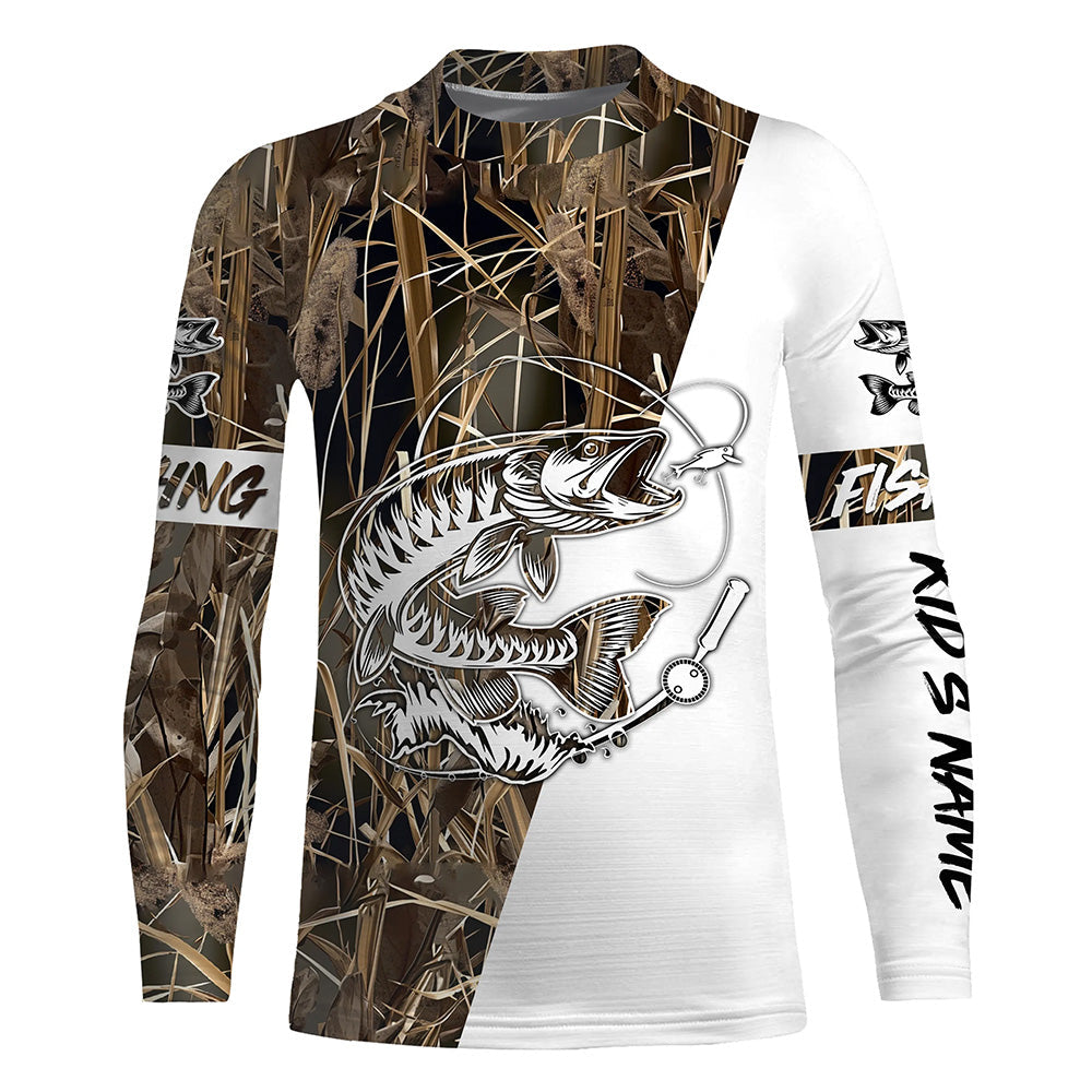 Musky (Muskie) Fishing performance fishing shirt UV protection customize gift for Fishing lovers