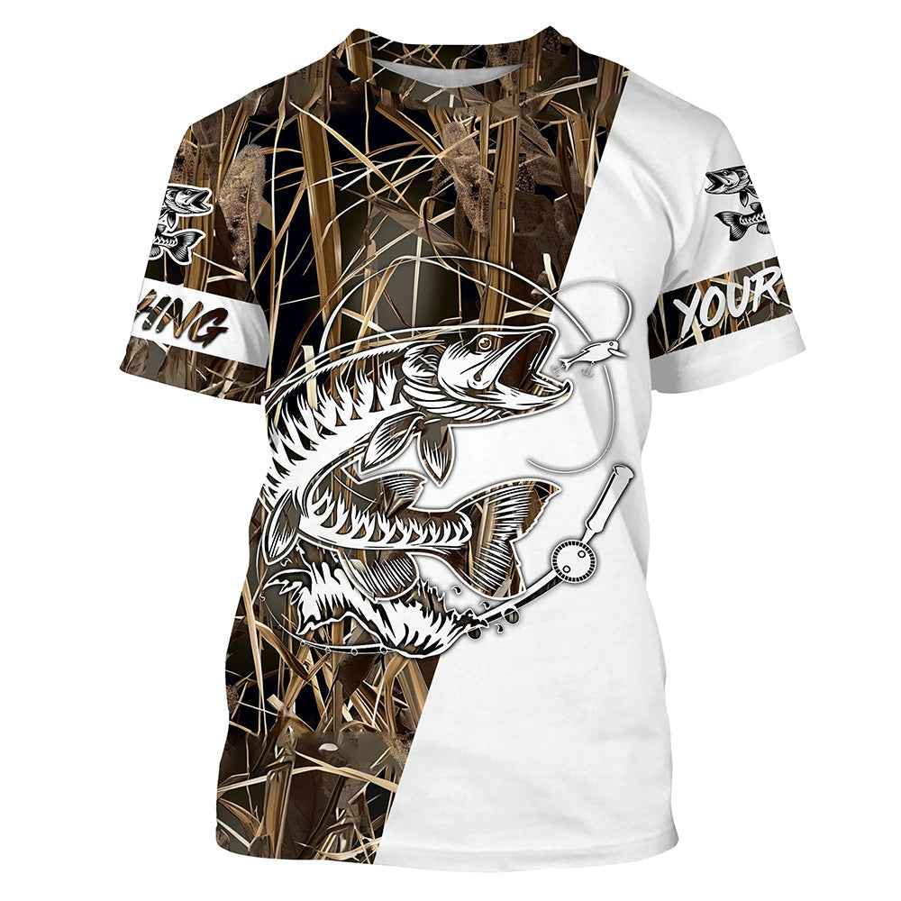 Musky (Muskie) Fishing performance fishing shirt UV protection customize gift for Fishing lovers