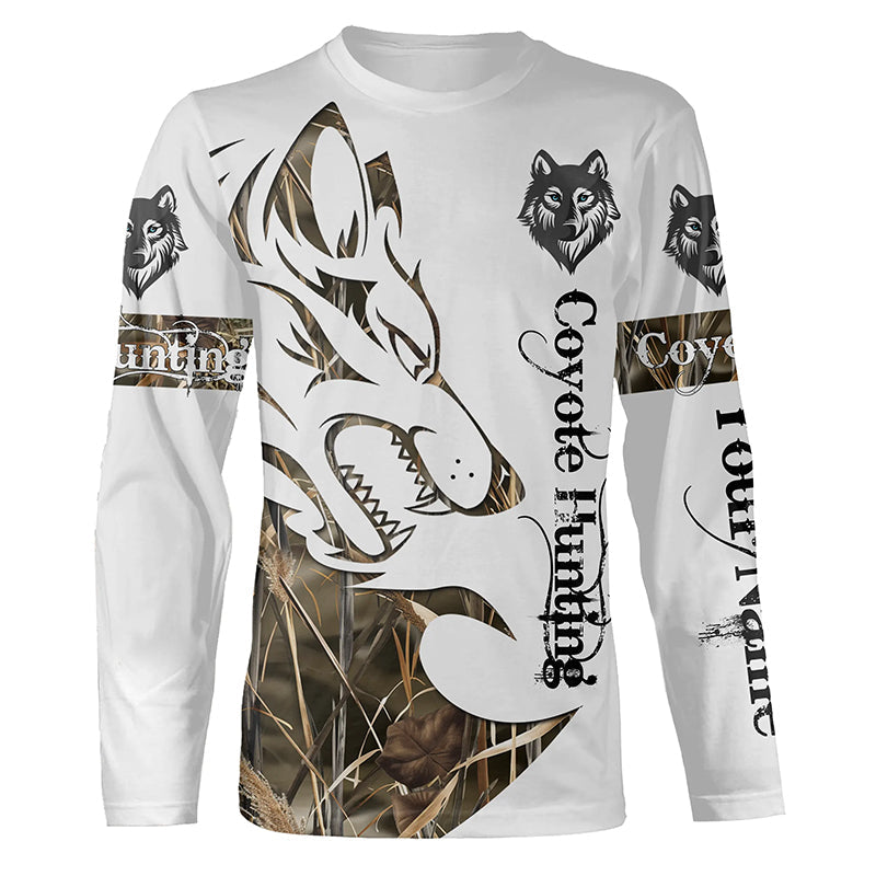 Coyote hunting predator camouflage Customize 3D All Over Printed Shirts Personalized hunting clothes