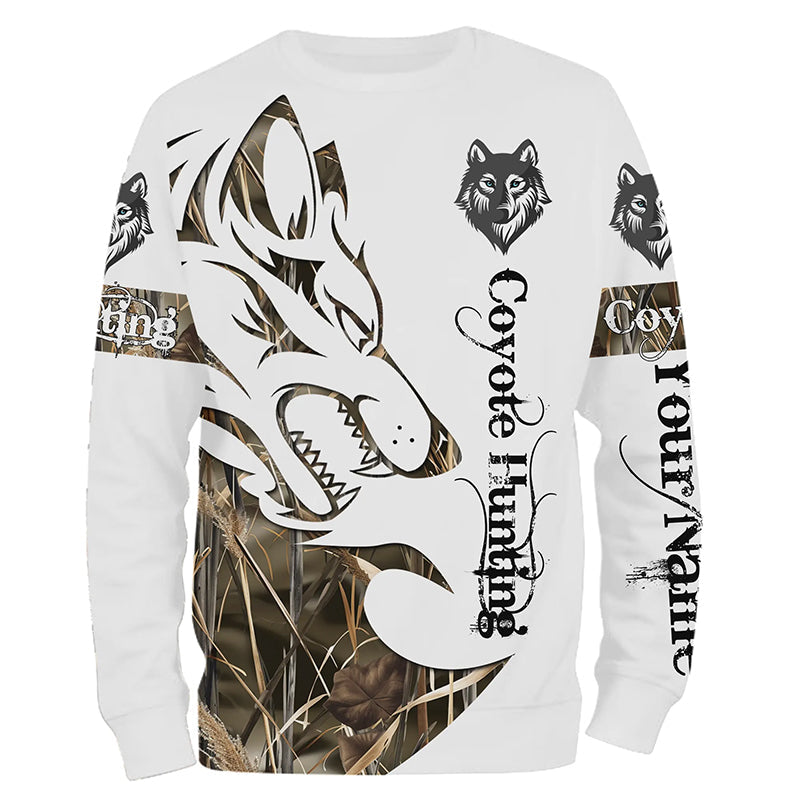 Coyote hunting predator camouflage Customize 3D All Over Printed Shirts Personalized hunting clothes